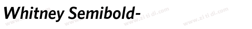 Whitney Semibold字体转换 Whitney Semibold字体转换